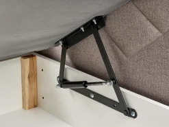 Divano letto con contenitore Tessuto ESQUIRE 180 x 200 cm Tortora