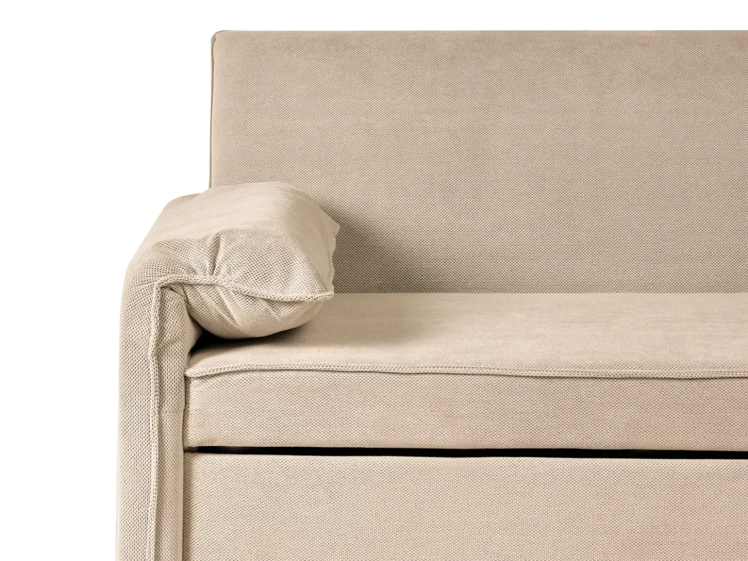 Divano letto HORMA Tessuto Marrone chiaro