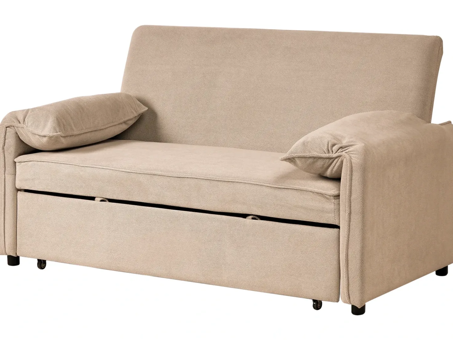 Divano letto HORMA Tessuto Marrone chiaro