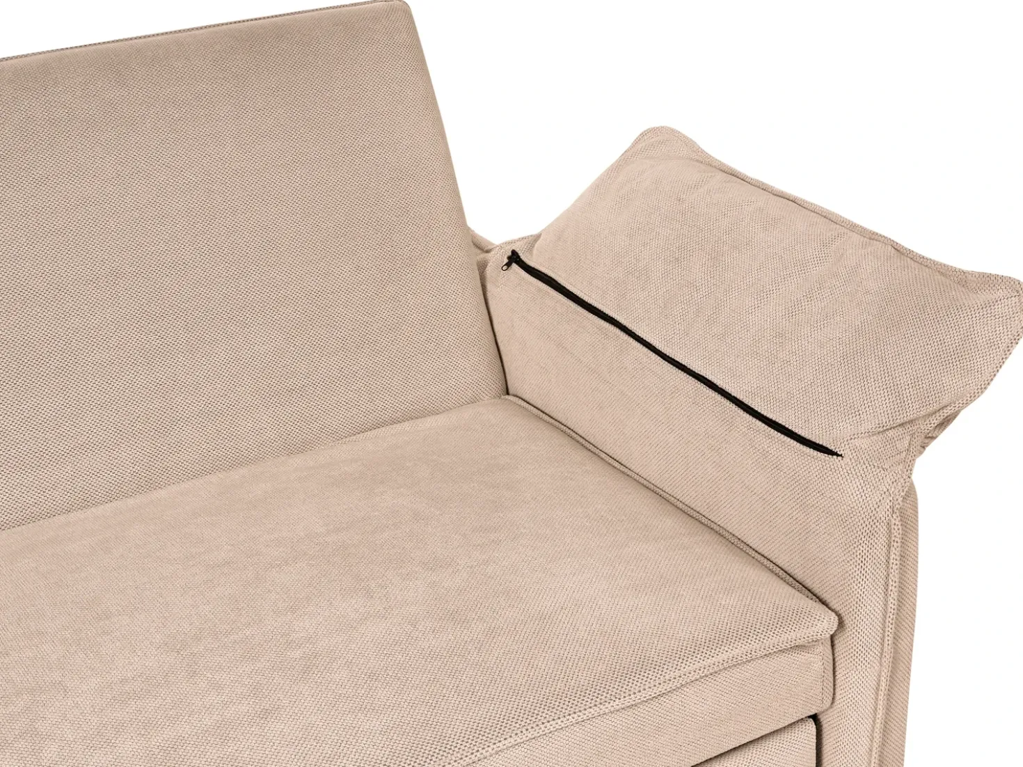 Divano letto HORMA Tessuto Marrone chiaro
