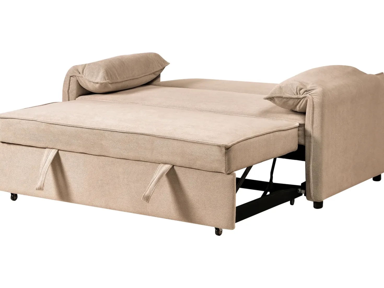 Divano letto HORMA Tessuto Marrone chiaro
