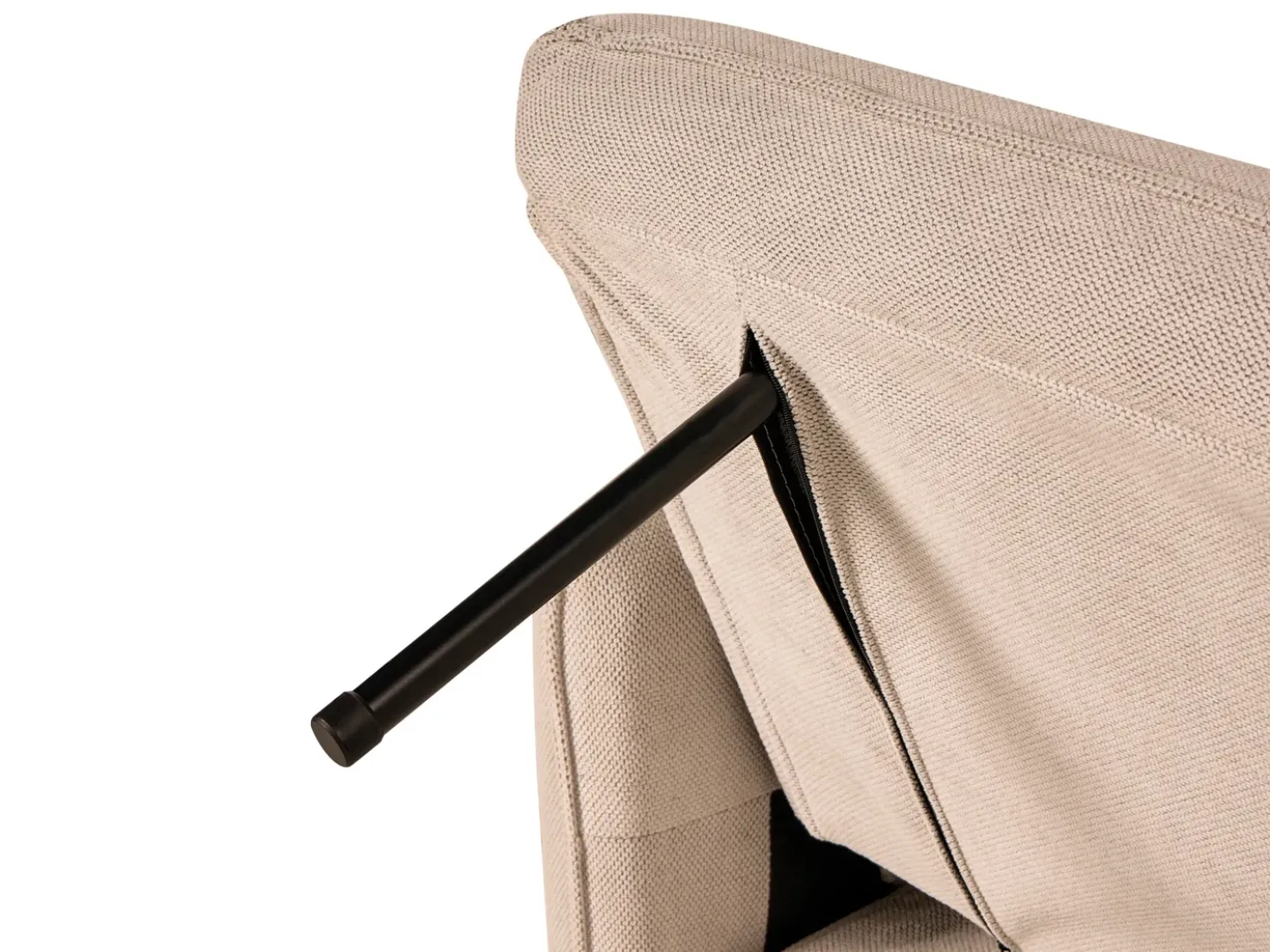 Divano letto HORMA Tessuto Marrone chiaro
