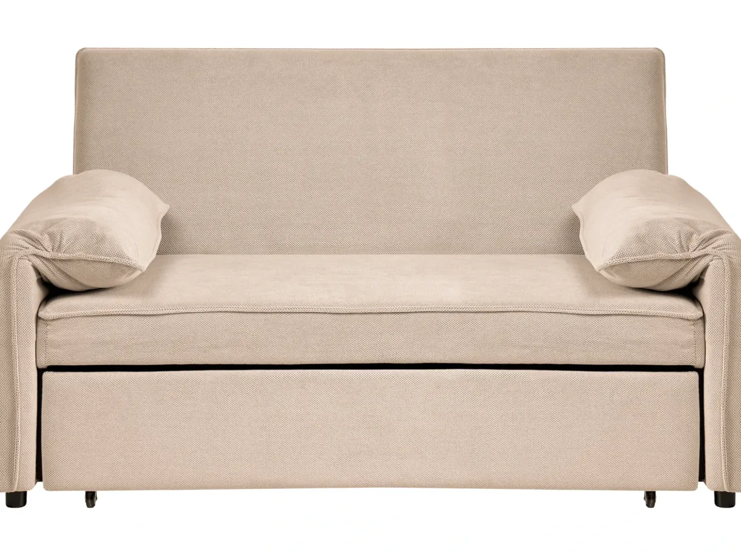 Divano letto HORMA Tessuto Marrone chiaro