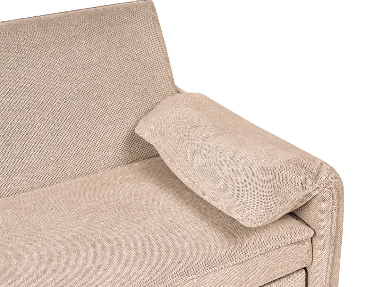 Divano letto HORMA Tessuto Marrone chiaro
