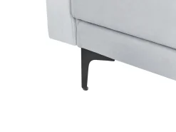 Divano letto modulare a U 5 posti ABERDEEN Velluto Grigio chiaro