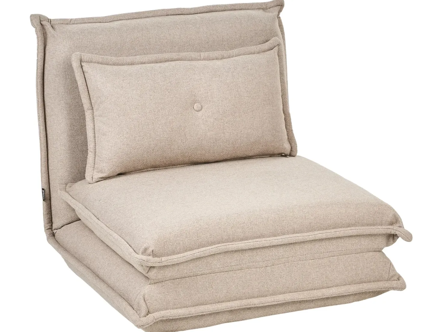 Divano letto singolo DELLEN Tessuto Beige