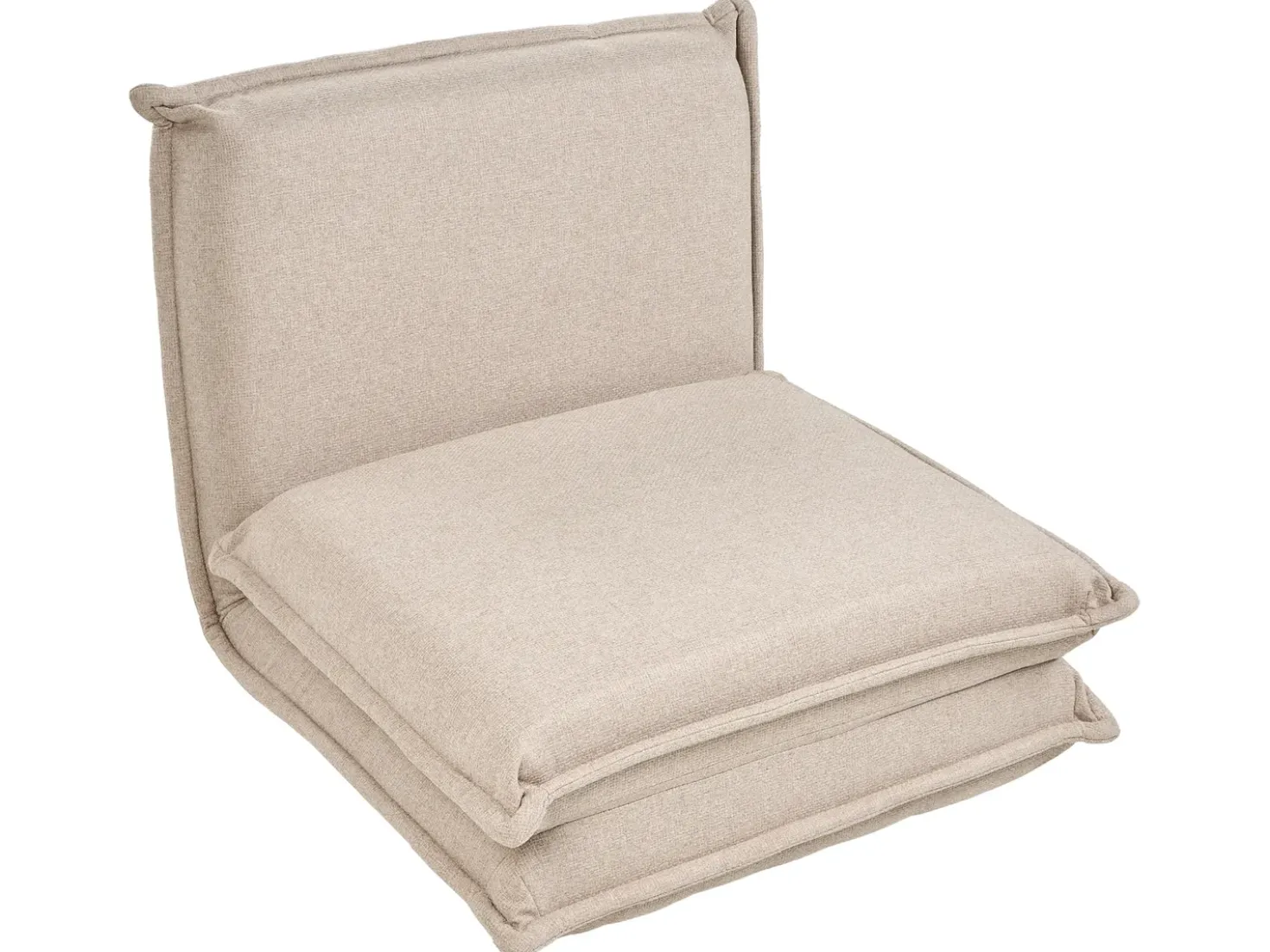 Divano letto singolo DELLEN Tessuto Beige