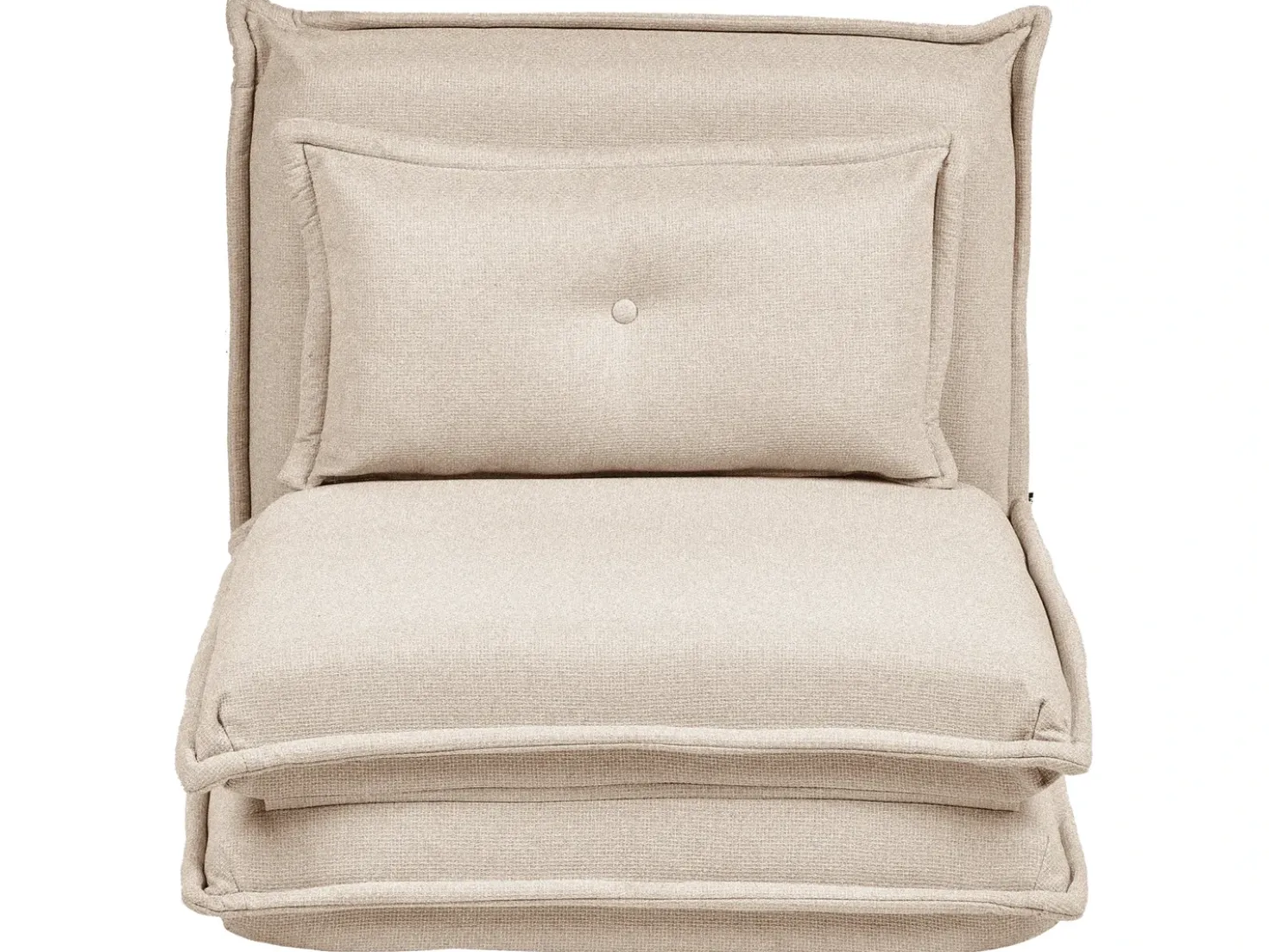 Divano letto singolo DELLEN Tessuto Beige