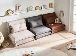Divano letto singolo DELLEN Tessuto Beige