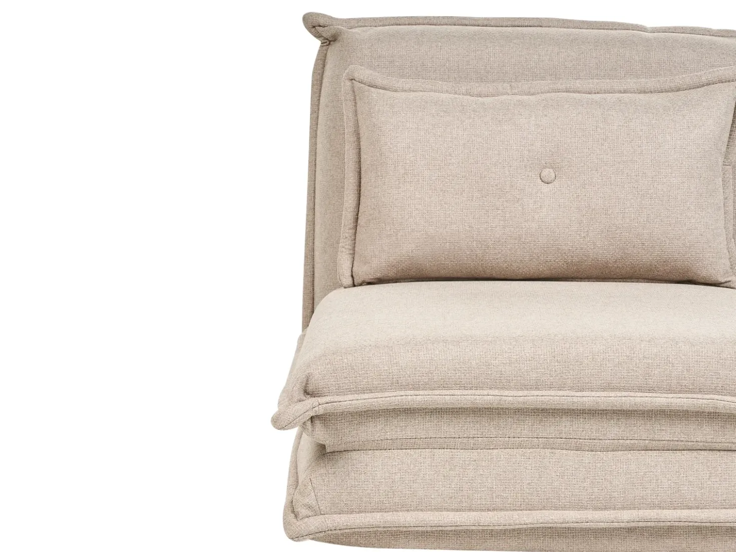 Divano letto singolo DELLEN Tessuto Beige