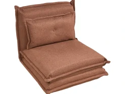 Divano letto singolo DELLEN Tessuto Marrone
