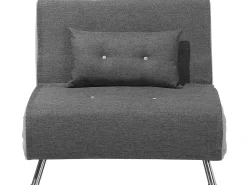 Divano letto singolo FARRIS Tessuto Grigio scuro