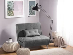 Divano letto singolo FARRIS Tessuto Grigio scuro