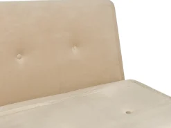 Divano letto singolo FARRIS Velluto Beige sabbia