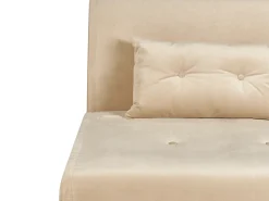 Divano letto singolo FARRIS Velluto Beige sabbia