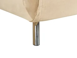 Divano letto singolo FARRIS Velluto Beige sabbia