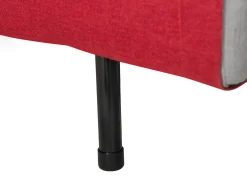 Divano letto singolo FARRIS Tessuto Rosso