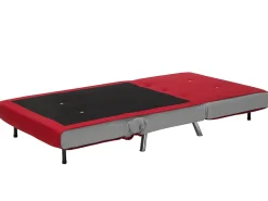 Divano letto singolo FARRIS Tessuto Rosso
