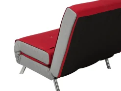 Divano letto singolo FARRIS Tessuto Rosso