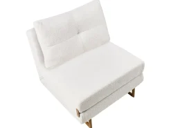Divano letto singolo JERSLEV Bouclé Bianco sporco