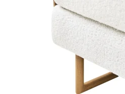 Divano letto singolo JERSLEV Bouclé Bianco sporco