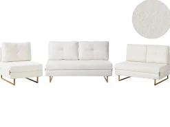 Divano letto singolo JERSLEV Bouclé Bianco sporco