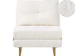 Divano letto singolo JERSLEV Bouclé Bianco sporco