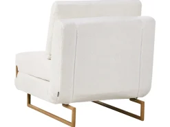 Divano letto singolo JERSLEV Bouclé Bianco sporco