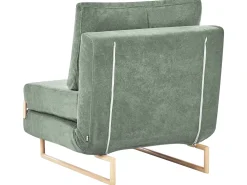 Divano letto singolo JERSLEV Tessuto Verde chiaro