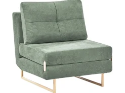 Divano letto singolo JERSLEV Tessuto Verde chiaro