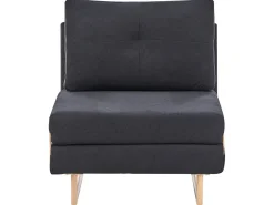 Divano letto singolo JERSLEV Tessuto Nero