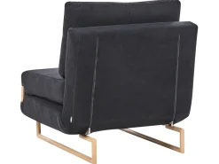 Divano letto singolo JERSLEV Tessuto Nero