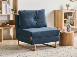 Divano letto singolo JERSLEV Tessuto Blu