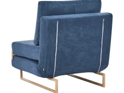 Divano letto singolo JERSLEV Tessuto Blu