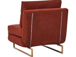 Divano letto singolo JERSLEV Tessuto Rosso