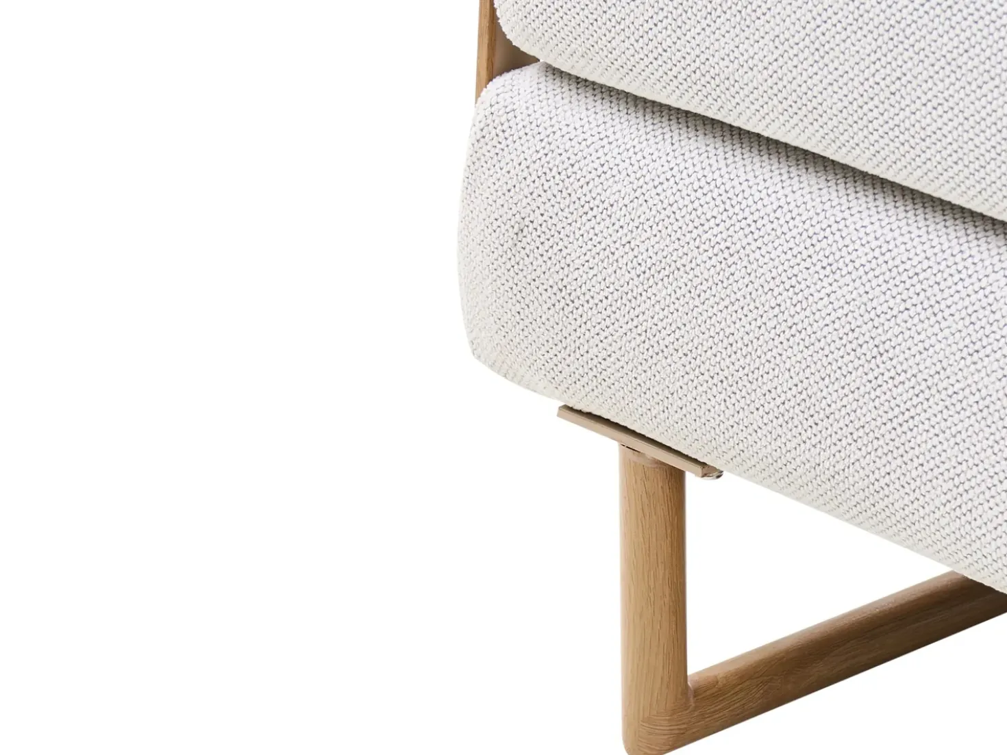 Divano letto singolo JERSLEV Tessuto Bianco sporco