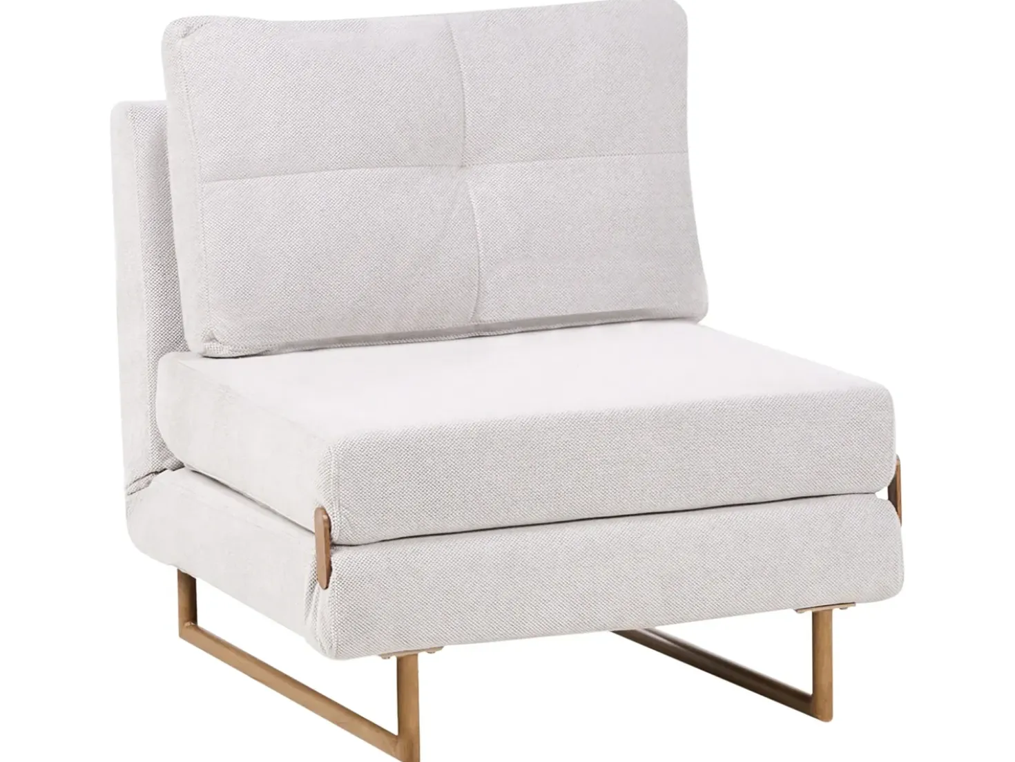 Divano letto singolo JERSLEV Tessuto Bianco sporco