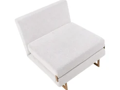 Divano letto singolo JERSLEV Tessuto Bianco sporco