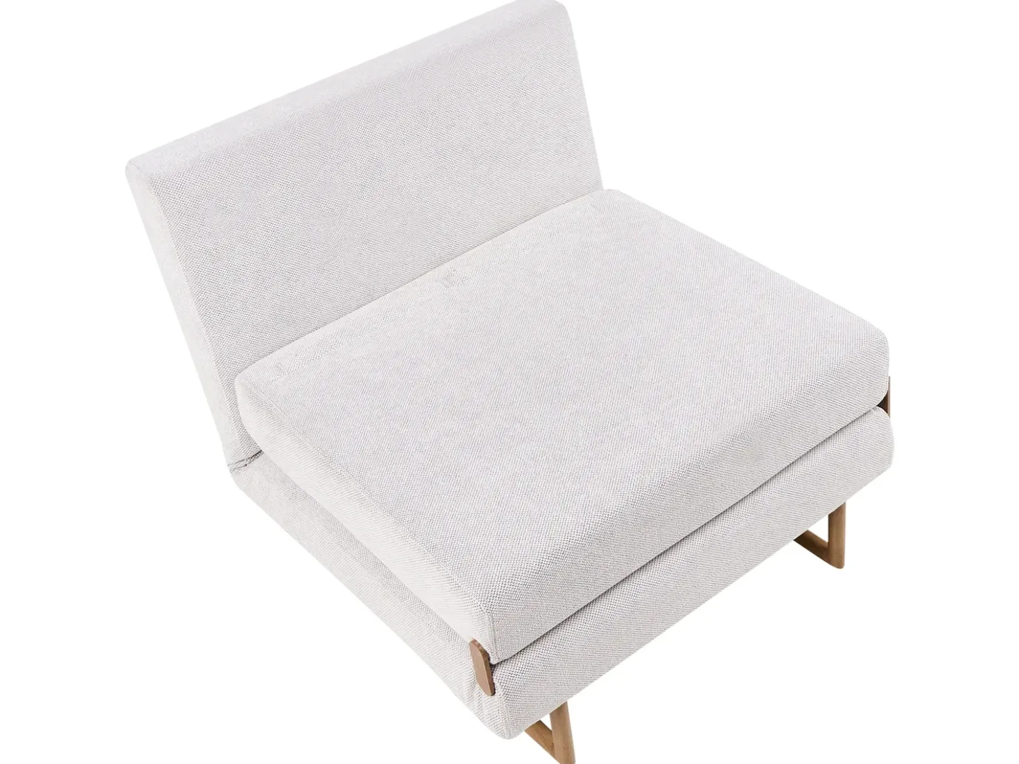 Divano letto singolo JERSLEV Tessuto Bianco sporco