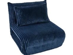 Divano letto singolo LYSEKIL Velluto a coste Blu