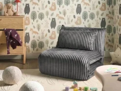 Divano letto singolo LYSEKIL Velluto a coste Grigio
