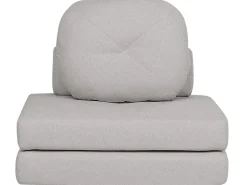 Divano letto singolo OLDEN Tessuto Grigio chiaro