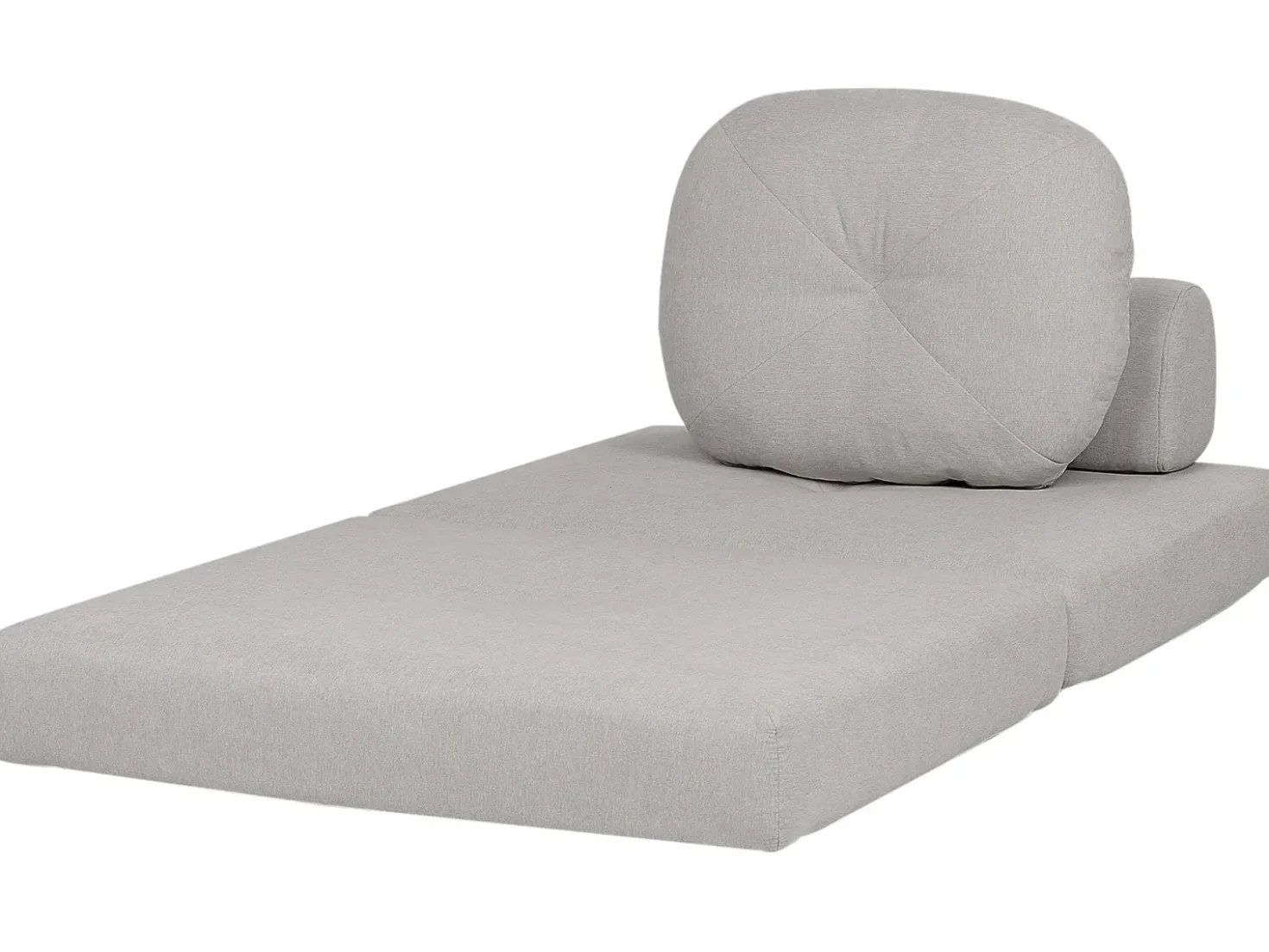 Divano letto singolo OLDEN Tessuto Grigio chiaro