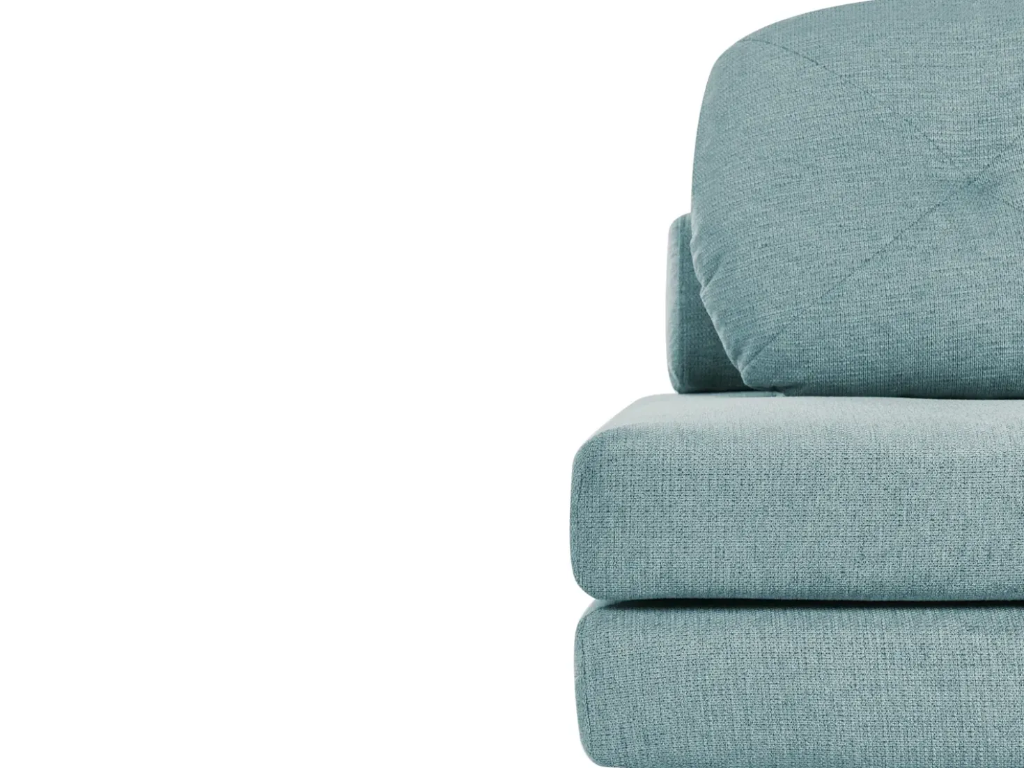 Divano letto singolo OLDEN Tessuto Verde menta