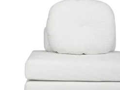 Divano letto singolo OLDEN Velluto a coste Bianco sporco