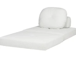 Divano letto singolo OLDEN Velluto a coste Bianco sporco