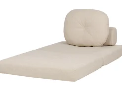 Divano letto singolo OLDEN Tessuto Beige chiaro