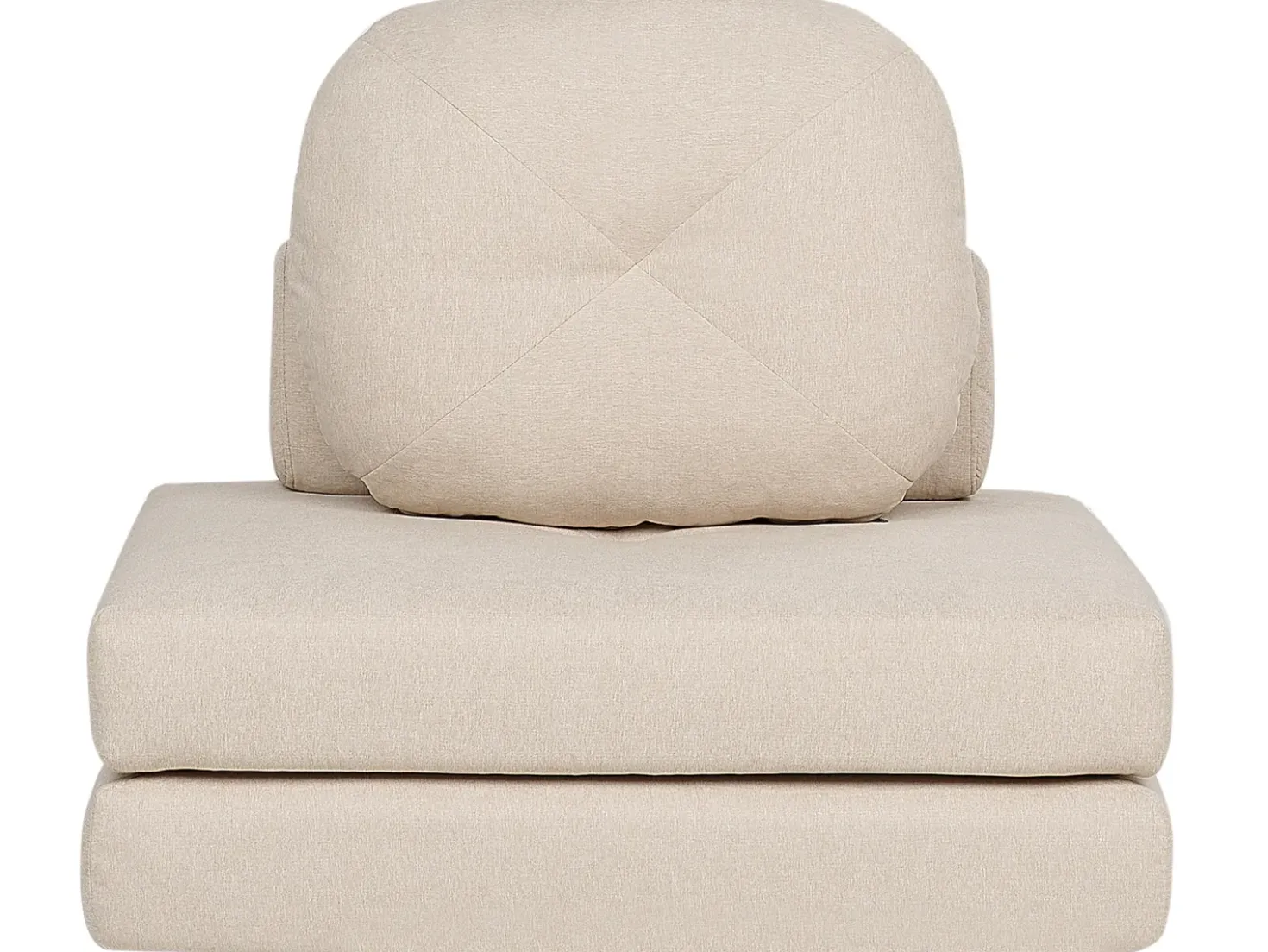 Divano letto singolo OLDEN Tessuto Beige chiaro