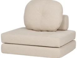 Divano letto singolo OLDEN Tessuto Beige chiaro
