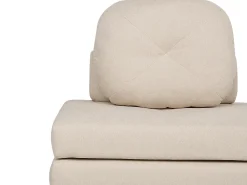 Divano letto singolo OLDEN Tessuto Beige chiaro
